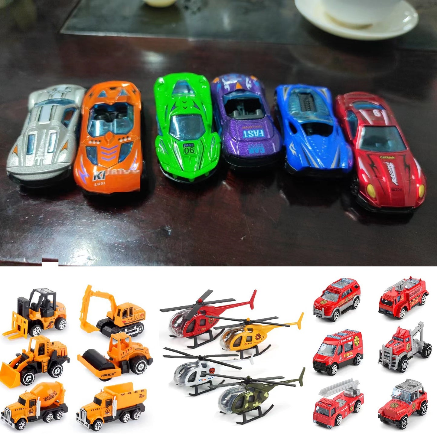Alloy sliding racing car, metal car