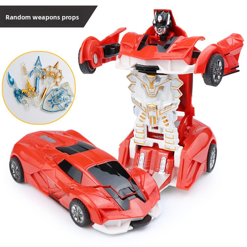 Children's transformable toy car model