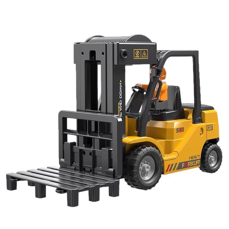 Forklift, crane, children's toys