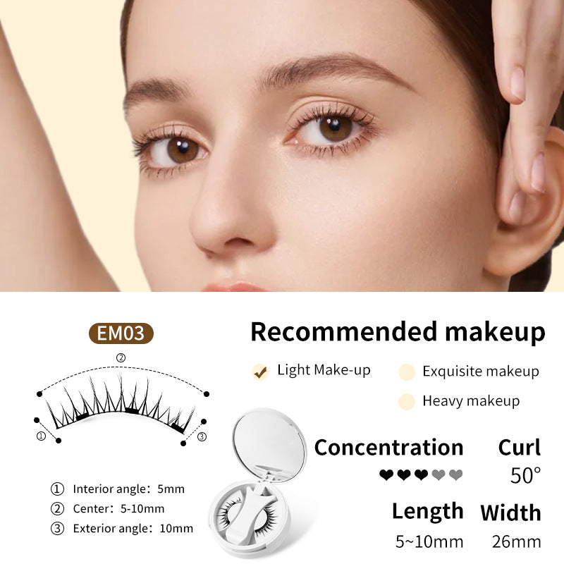 Premium Magnetic False Eyelashes with Integrated Storage & Applicator