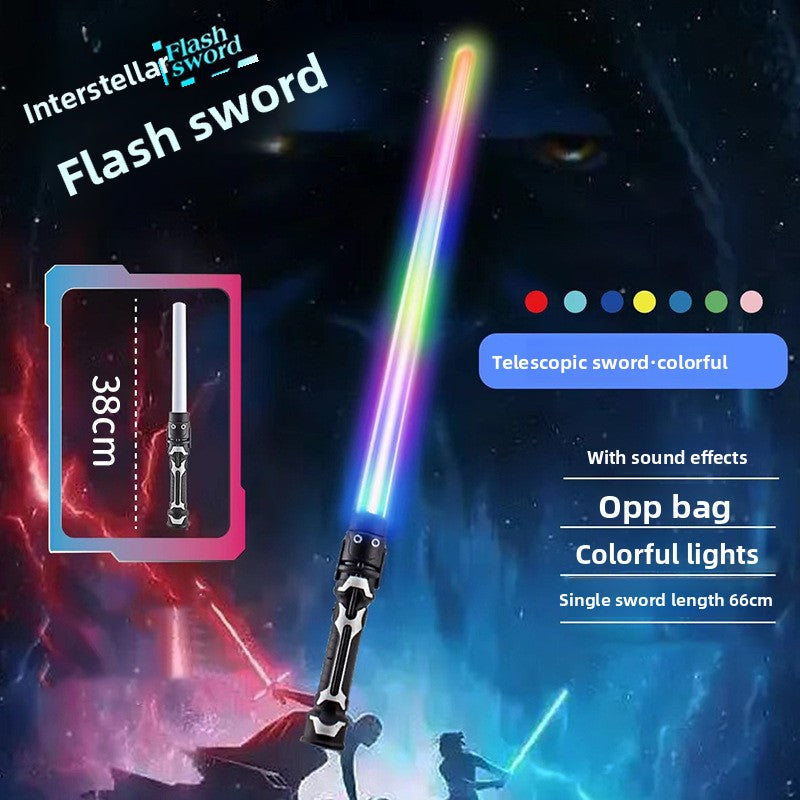 The two-in-one laser sword with seven-color retractable function