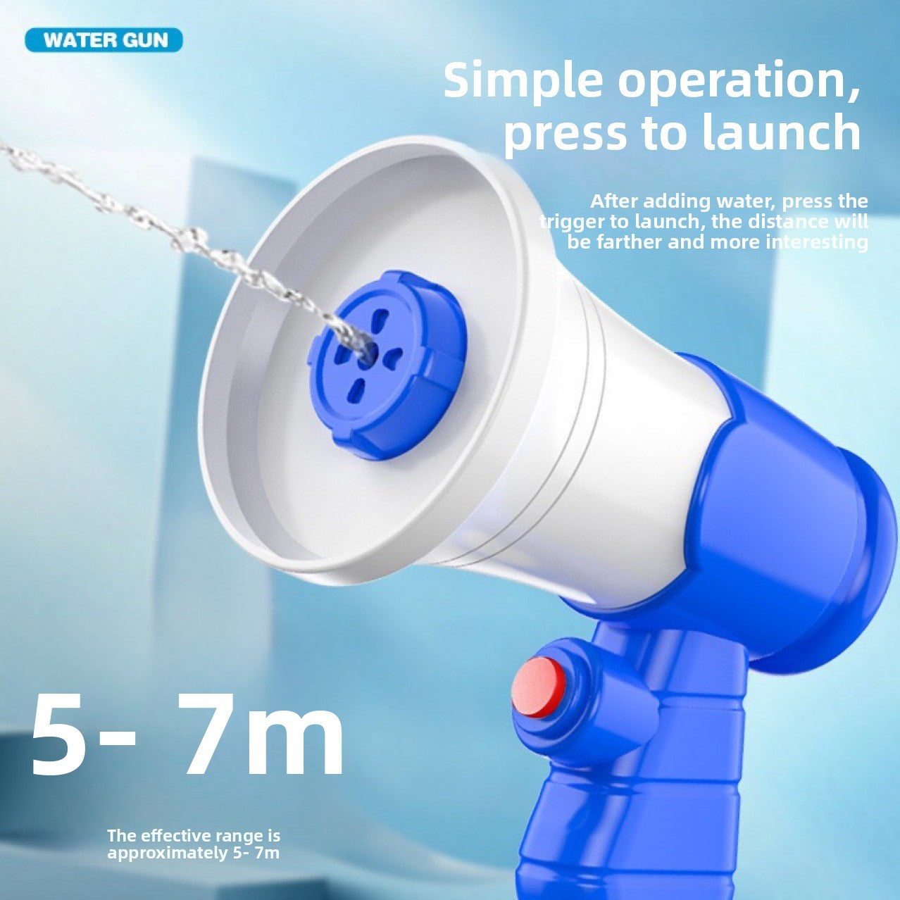 Small horn toy water gun