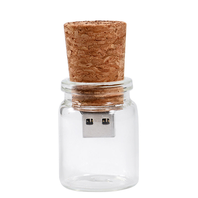 Personalized Wood Drift Bottle USB Flash Drive