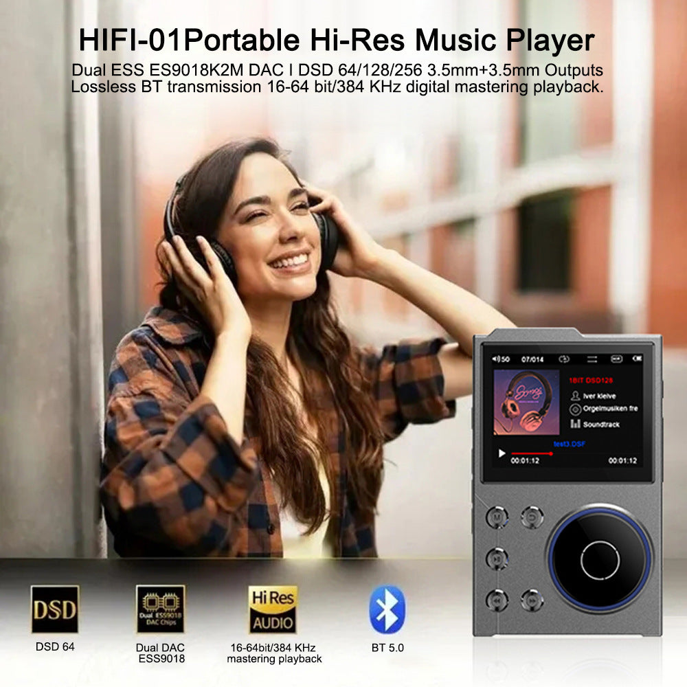 HiFi Music Player with Bluetooth
