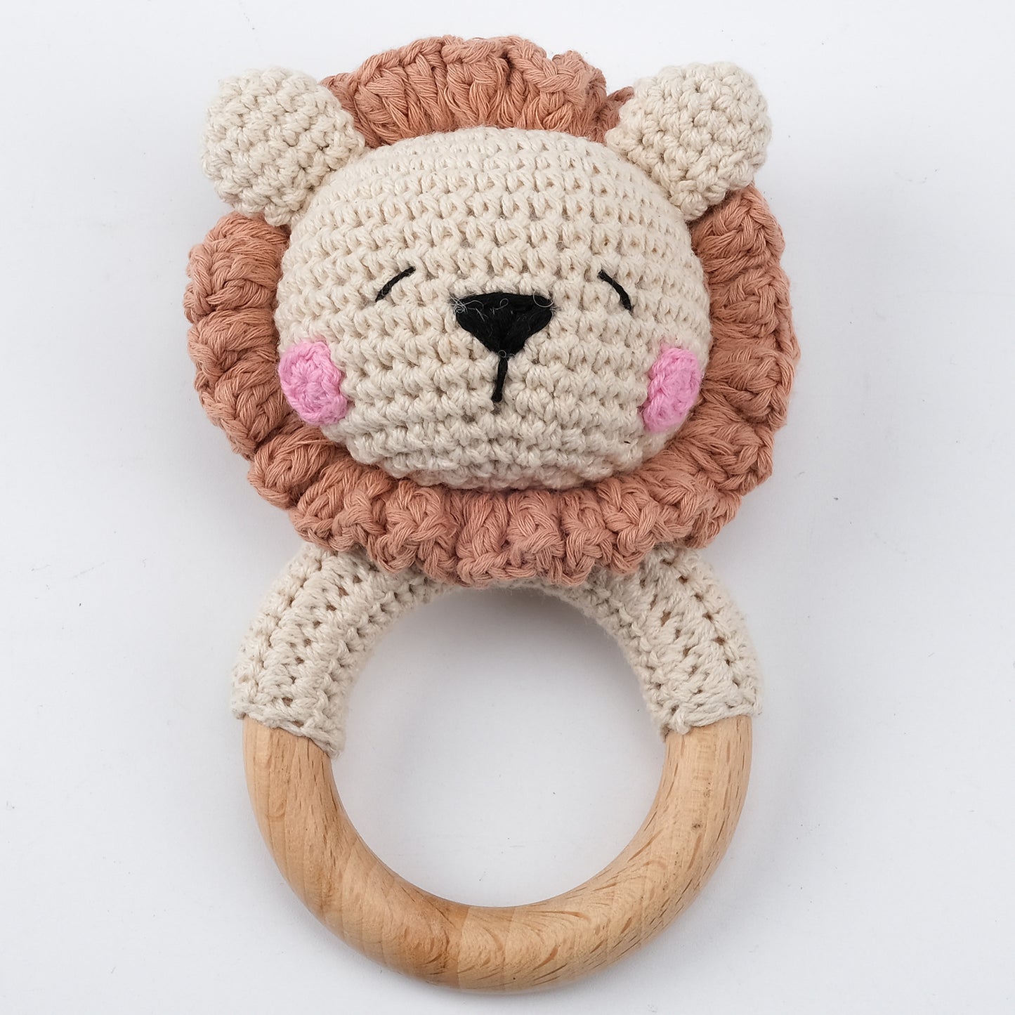 Handmade Crochet Animal Baby Rattle Teether