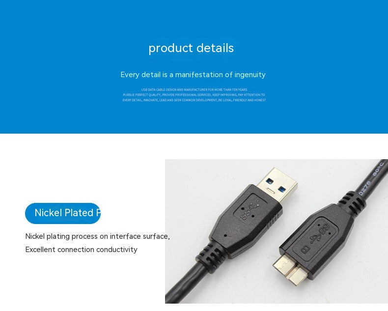 High-Speed USB 3.0 Data Transfer Cable