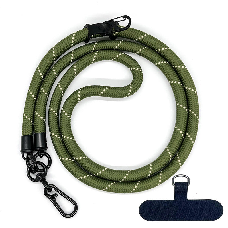 10MM Climbing Rope Mobile Phone Lanyard Gasket Adjustable Crossbody Mobile Phone Strap Camera Strap Rope Anti-lost Neck Rope
