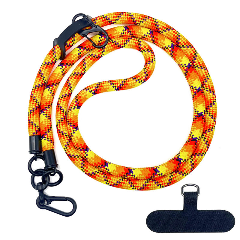 10MM Climbing Rope Mobile Phone Lanyard Gasket Adjustable Crossbody Mobile Phone Strap Camera Strap Rope Anti-lost Neck Rope