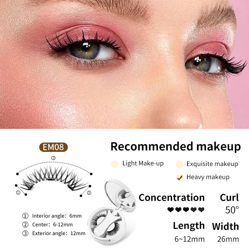 Premium Magnetic False Eyelashes with Integrated Storage & Applicator
