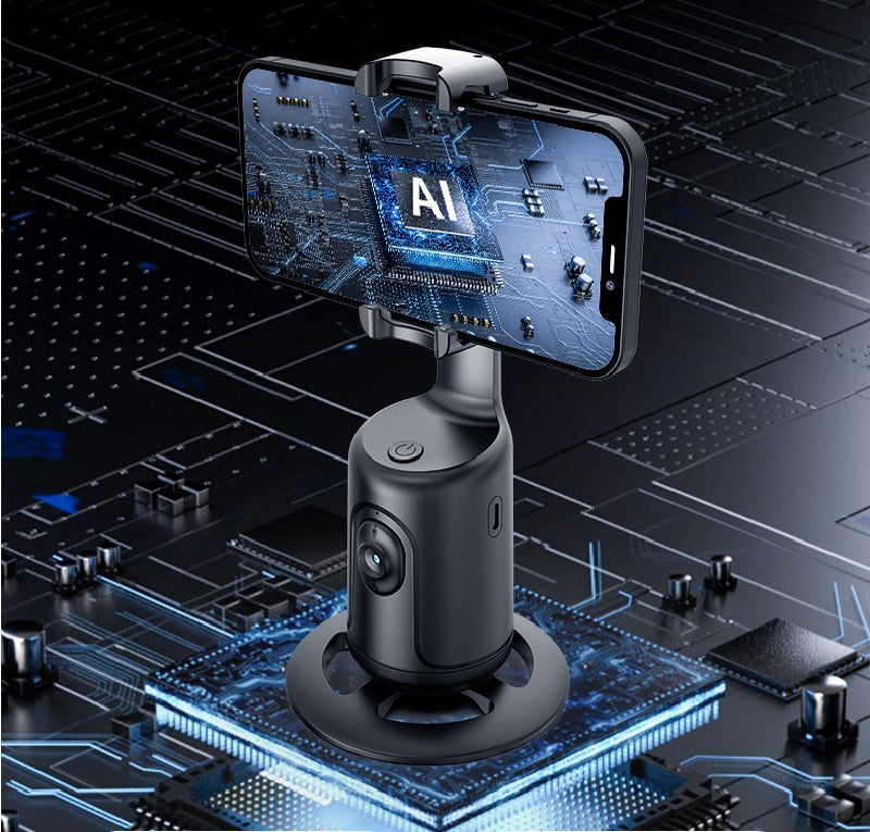 360 Auto Face Tracking Gimbal - AI Smart Phone Holder for Creators