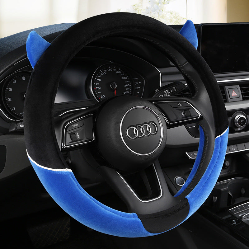 Plush Cartoon Steering Wheel Cover