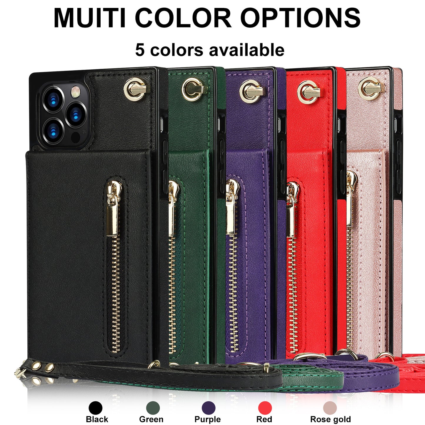 Premium Crossbody Zipper Phone Case