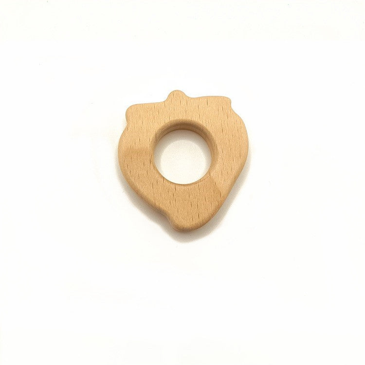Wooden Baby Rattle Teether Toy with Photo Props