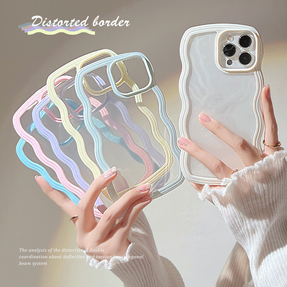 Wavy Border iPhone Case - Flexible TPU & Full Protection