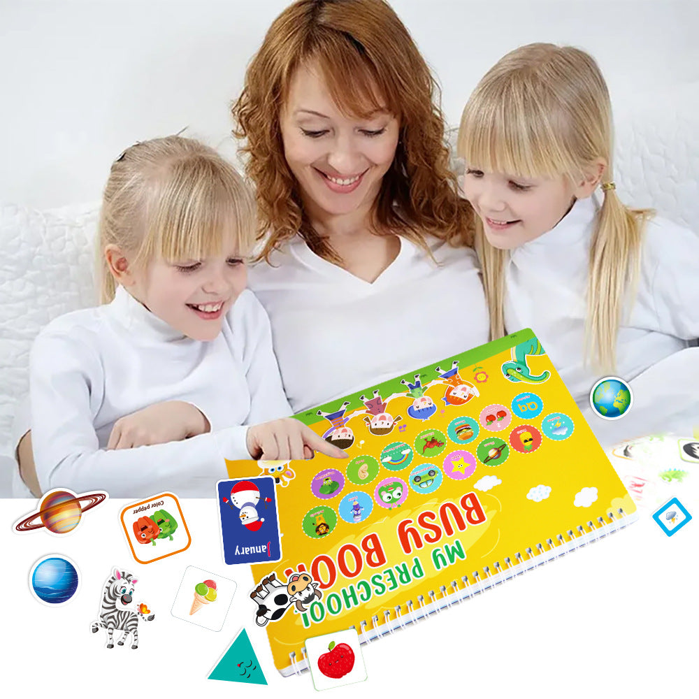 Reusable Educational Busy Book for Kids