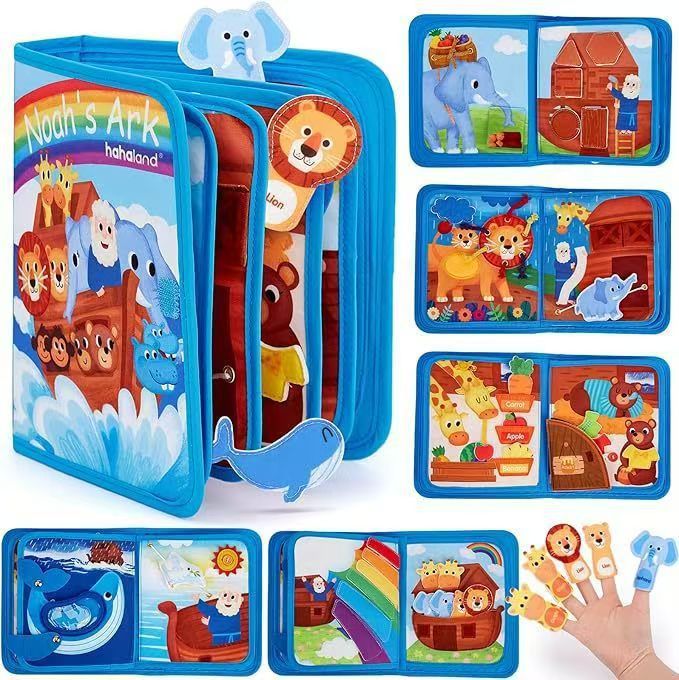 Childrens Tear Resistant Farm Animal 3D Cloth Book