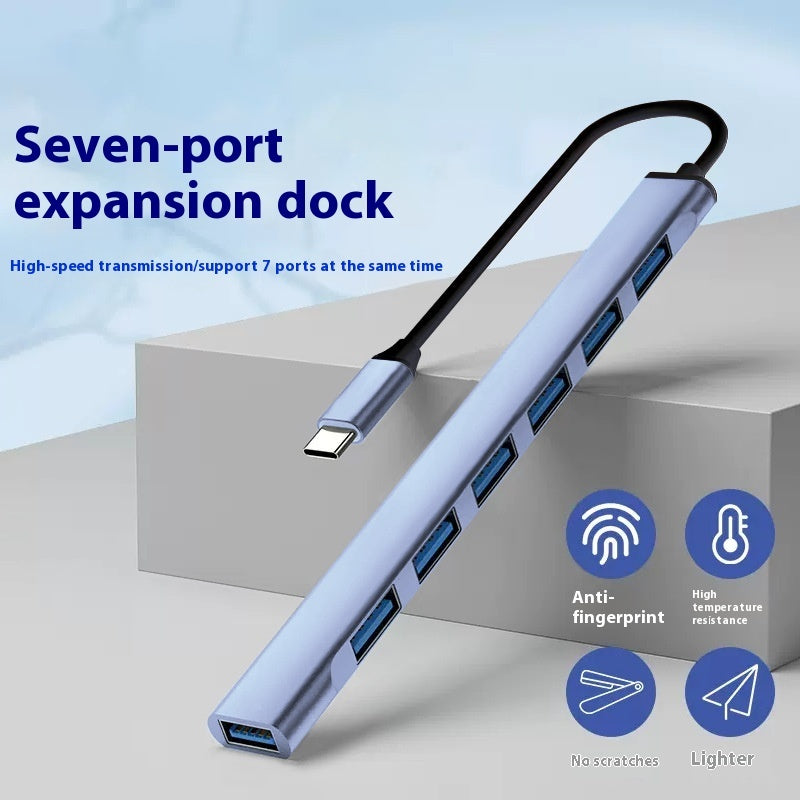 USB-C 7-in-1 Docking Station with 10Gbps Connectivity