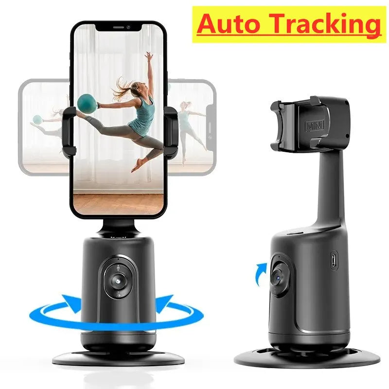 360 Auto Face Tracking Gimbal - AI Smart Phone Holder for Creators
