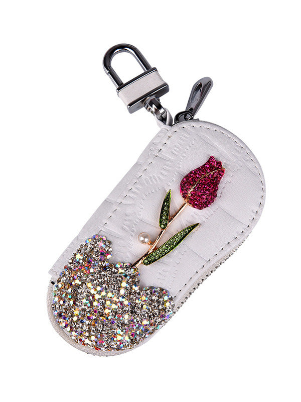 Diamond & Rose Car Key Case