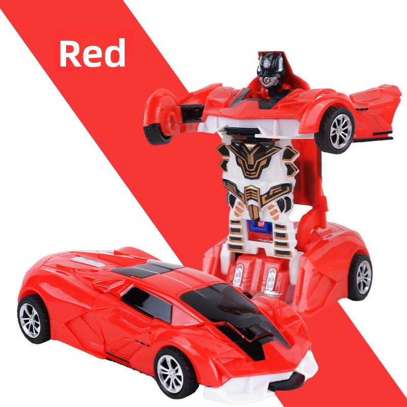Children's deformation collision deformation car toy