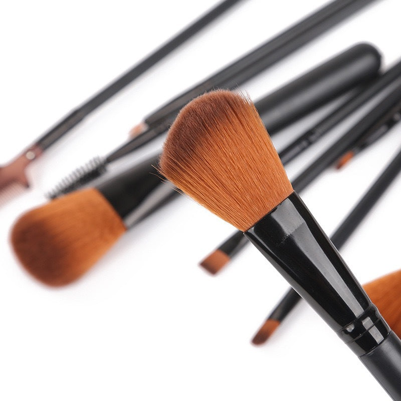 Essential 12-Piece Makeup Brush Collection for Face & Eyes