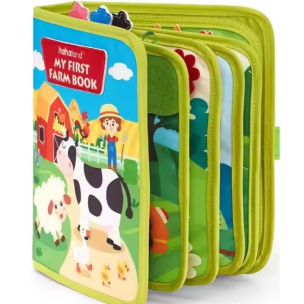 Childrens Tear Resistant Farm Animal 3D Cloth Book