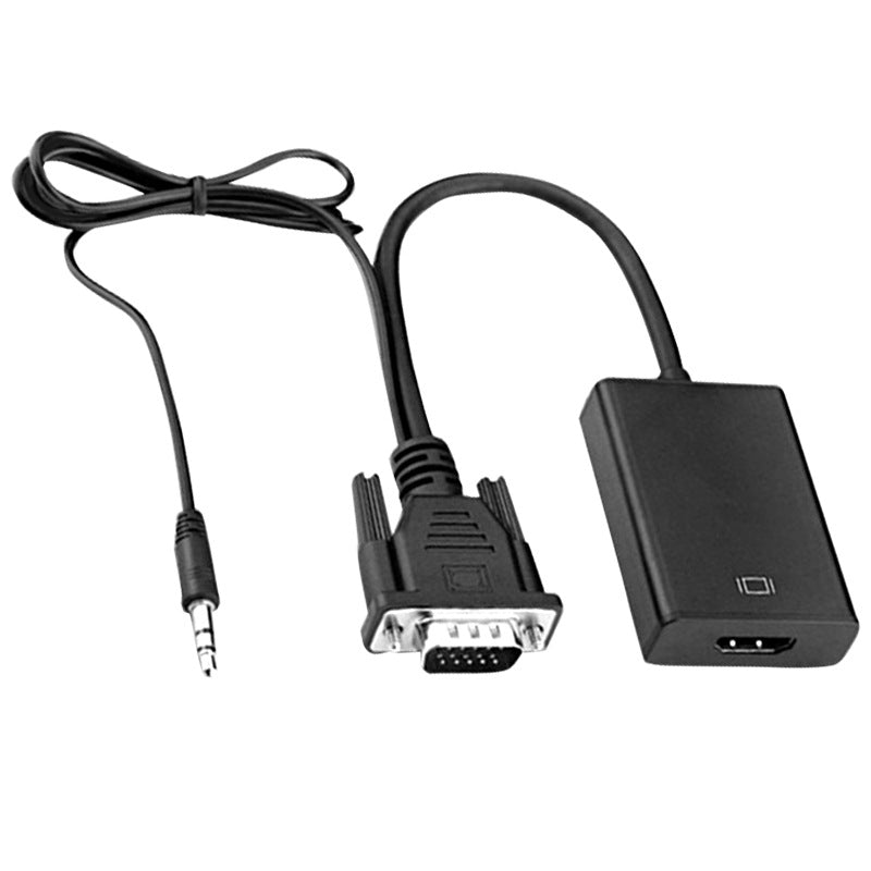 Professional VGA to HDMI Adapter Cable with Audio and USB Power Supply