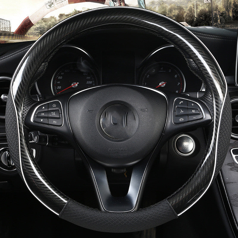 Premium Microfiber Leather Steering Wheel Cover